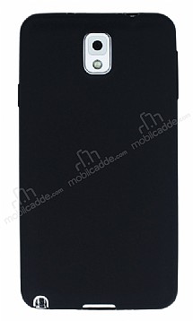 Samsung Galaxy Note 3 Mat Siyah Silikon Klf