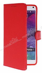 Samsung Galaxy Note 4 Czdanl Yan Kapakl Krmz Klf
