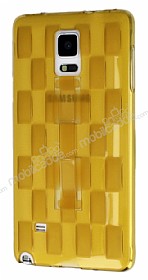 Samsung Galaxy Note 4 Selfie Yzkl Ekose effaf Gold Silikon Klf