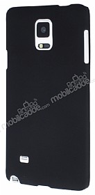Samsung Galaxy Note 4 Sert Mat Siyah Rubber Klf