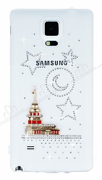Samsung Galaxy Note 4 Tal Kz Kulesi effaf Silikon Klf