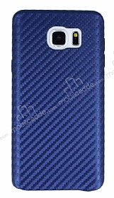 Samsung Galaxy Note 5 Karbon Grnml Lacivert Rubber Klf