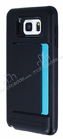 Samsung Galaxy Note 5 Kartlkl Ultra Koruma Siyah Klf