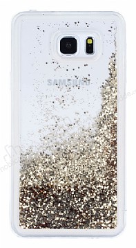 Samsung Galaxy Note 5 Simli Sulu Gold Rubber Klf