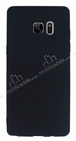 Samsung Galaxy Note FE Mat Siyah Silikon Klf