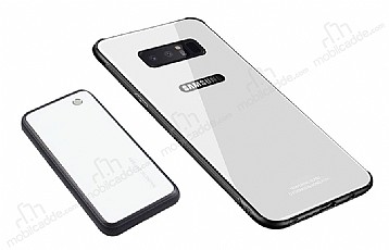Samsung Galaxy Note 8 Manyetik arj zelikli Powerbank ve Beyaz Klf