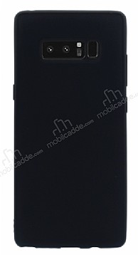 Samsung Galaxy Note 8 Mat Siyah Silikon Klf