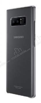 Samsung Galaxy Note 8 Orjinal Clear Cover effaf Siyah Rubber Klf