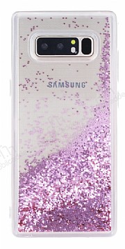 Samsung Galaxy Note 8 Simli Sulu Rose Gold Rubber Klf