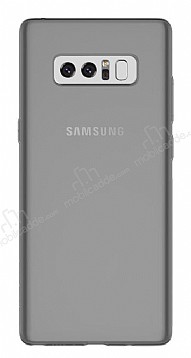 Samsung Galaxy Note 8 Ultra nce effaf Siyah Silikon Klf