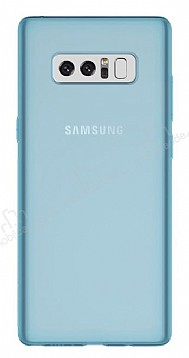 Samsung Galaxy Note 8 Ultra nce effaf Mavi Silikon Klf