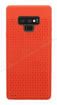 Samsung Galaxy Note 9 Delikli Krmz Silikon Klf