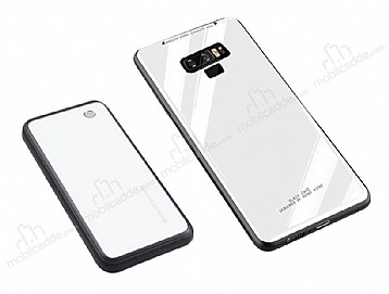 Samsung Galaxy Note 9 Manyetik arj zelikli Powerbank ve Beyaz Klf
