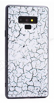 Samsung Galaxy Note 9 Marble Beyaz Silikon Klf