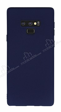 Samsung Galaxy Note 9 Mat Lacivert Silikon Klf