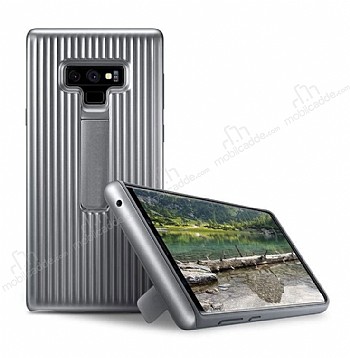 Samsung Galaxy Note 9 Standl Silver Rubber Klf
