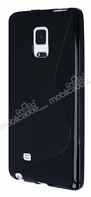 Samsung Galaxy Note Edge Desenli Siyah Silikon Klf