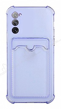 Samsung Galaxy S20 FE Kartlkl Kamera Korumal effaf Mor Rubber Klf