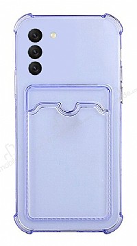 Samsung Galaxy S21 FE 5G Kartlkl Kamera Korumal effaf Mor Rubber Klf