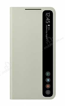 Samsung Galaxy S21 FE 5G Orijinal Clear View Yeil Klf