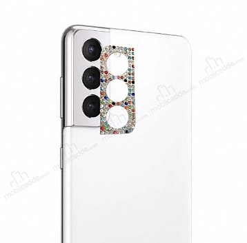 Samsung Galaxy S21 Plus Tal Colorful Kamera Lensi Koruyucu