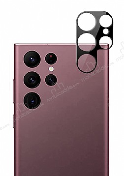 Samsung Galaxy S23 Ultra Siyah 3D Cam Kamera Koruyucu