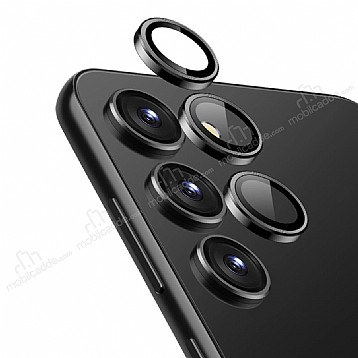Samsung Galaxy S24 Plus Metal Siyah Kamera Lens Koruyucu