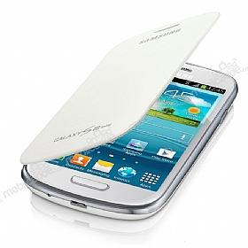 Samsung i8190 Galaxy S3 Mini Orjinal Flip Cover Beyaz Klf