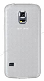Samsung Galaxy S5 mini effaf Beyaz Silikon Klf