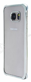 Samsung Galaxy S6 Edge Silver Kenarl effaf Rubber Klf