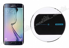 Nillkin Magic Disk II Samsung Galaxy S6 edge Siyah Kablosuz arj Cihaz