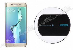 Nillkin Magic Disk II Samsung Galaxy S6 Edge Plus Siyah Kablosuz arj Cihaz