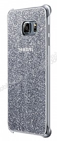 Samsung Galaxy S6 Edge Plus Orjinal Glitter Silver Rubber Klf