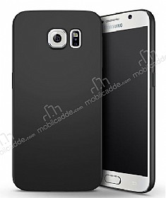 Samsung Galaxy S6 Edge Tam Kenar Koruma Siyah Rubber Klf