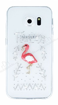 Samsung Galaxy S6 Edge Tal Flamingo effaf Silikon Klf