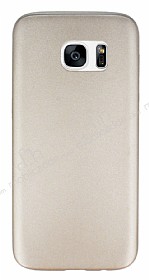 Samsung Galaxy S7 Gold Deri Rubber Klf