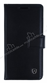 Kar Deluxe Samsung Galaxy S7 Edge Czdanl Yan Kapakl Siyah Deri Klf