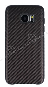 Samsung Galaxy S7 Edge Karbon Grnml Kahverengi Rubber Klf