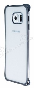 Samsung Galaxy S7 Edge Siyah Kenarl effaf Rubber Klf