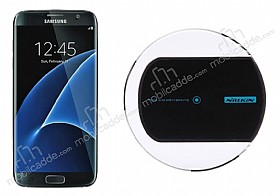 Nillkin Magic Disk II Samsung Galaxy S7 Edge Siyah Kablosuz arj Cihaz