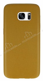 Samsung Galaxy S7 Edge Kahverengi Deri Rubber Klf