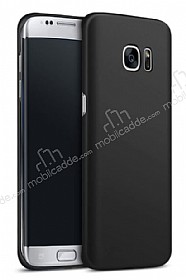 Samsung Galaxy S7 Edge Tam Kenar Koruma Siyah Rubber Klf