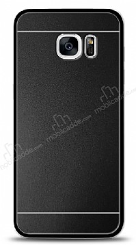 Samsung Galaxy S7 Metal Siyah eritli Rubber Klf
