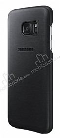 Samsung Galaxy S7 Orjinal Siyah Deri Klf