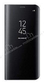 Samsung Galaxy S8 Plus Orjinal Clear View Standl Kapakl Siyah Klf