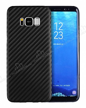 Samsung Galaxy S8 Plus Karbon Siyah Silikon Klf