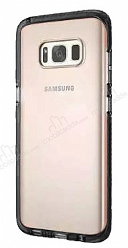 Samsung Galaxy S8 Plus Siyah Kenarl effaf Silikon Klf