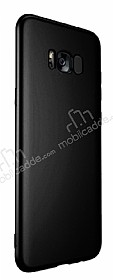 Samsung Galaxy S8 Plus Mat Siyah Silikon Klf