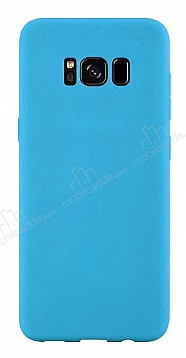 Samsung Galaxy S8 Rainbow Mavi Silikon Klf