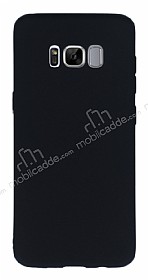 Samsung Galaxy S8 Ultra nce Mat Siyah Silikon Klf